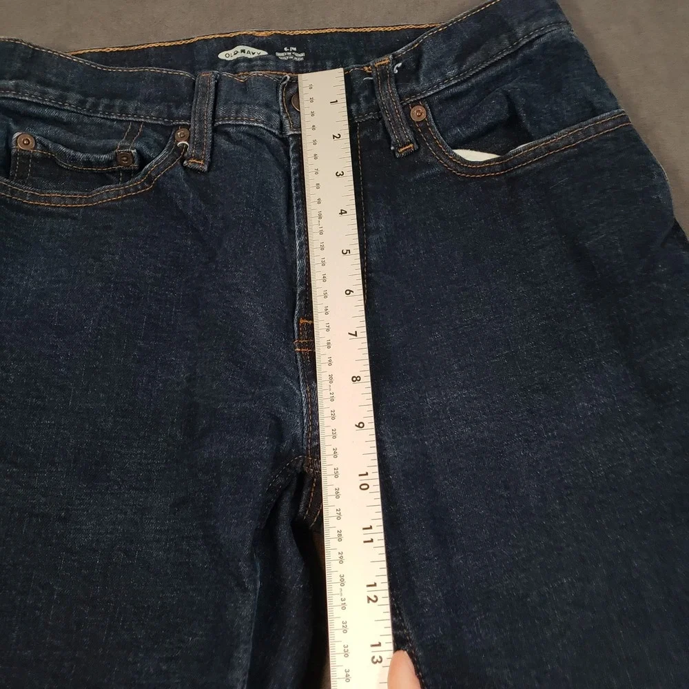 Old Navy Stretch Slim Jeans Mens 31x32 Dark Rinse Blue Built-In Flex Tough